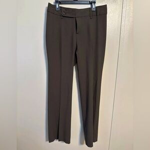 Banana Republic Jackson Fit Wool Trousers Pants Size 8 Dark Brown
